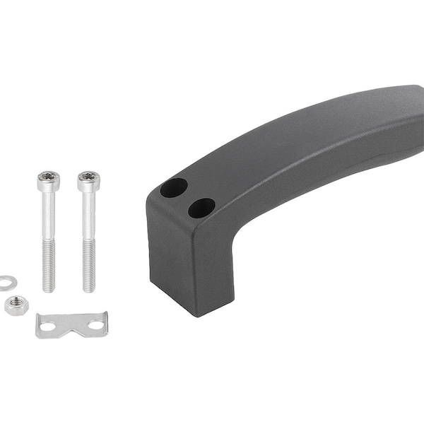 Pull Handle Single Sided Thermoplastic, Comp:Stainless Steel, A=17, D=M05X45